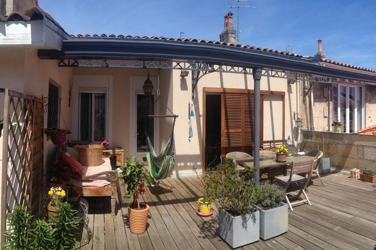 Calme , Proche Du Centre, Grande Terrasse, Petit Dejeuner Bordeaux Exterior photo